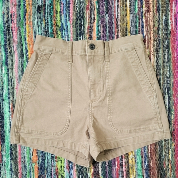 NWOT Madewell Fatigue Khaki Shorts Size 25 - Picture 1 of 6